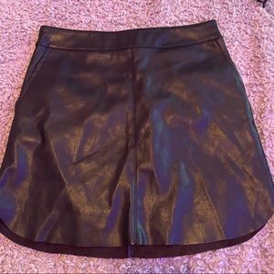 Black Leather Skirt